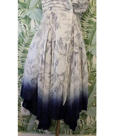 AM:PM Women's Boho Dip Dyed Wrap V-Neck Flowy Summer Dress W/ Pockets - Picture 3 of 8